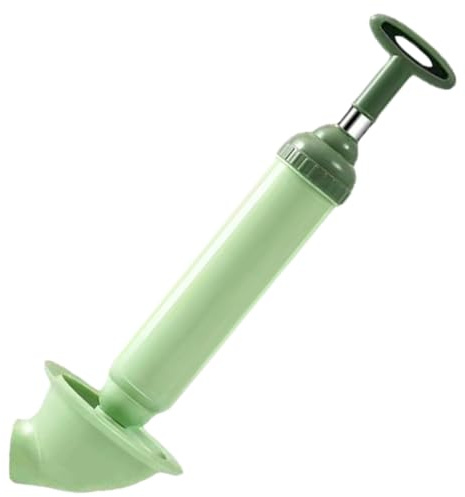 Milisten Vacuum Toilet Plunger Pump for Kitchen Sink and Toilet, Green Multifunctional Suction Tool for Bathroom Drain Unblocking, Household Plumbing Equipment