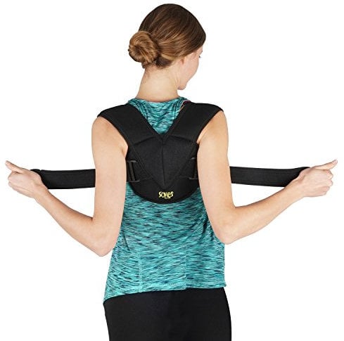 SOLES Clavicle Bandage Adjustable, Flexible, Breathable Fabric - Unisex - Improves Poor Posture & Osteoporosis, Clavicle Brace for Collarbone Injuries (Large - XLarge)