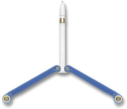 Spyderco YUS115 Baliyo Butterfly Pen,Blue/White
