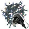 200er Maxi LED Lichterkette bunt Trafo grünes Kabel Länge 30 m Bulb Kugelkopf außen Weihnachtsbeleuchtung Weihnachtsdeko Partylichterkette Xmas