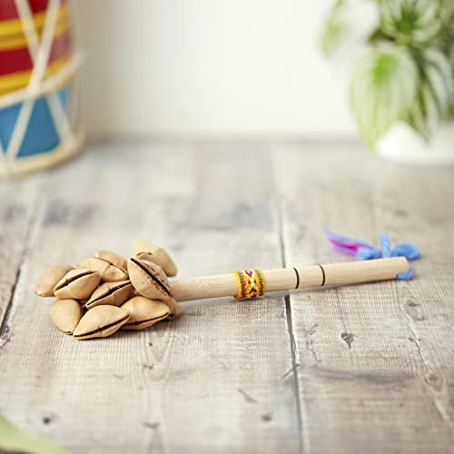 Shaker Peruano Cha Cha Tuercas Hecho a Mano | Instrumento Musical Percusión Mano