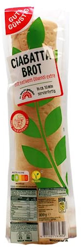 Gut & Günstig Ciabatta Brot, 16 er Pack (16 x 300g)