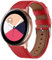 DEALELE Armband Kompatibel mit Samsung Galaxy Watch 7 / FE / 6/6 Classic / 5/5 Pro / 4/4 Classic / 3 41mm / Huawei GT2 42mm / GT3 42mm, 20mm Leder Ersatz Armbänder für Damen Herren, Rot