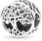 FGT - Ciondolo a Forma di Radici della Famiglia, per Braccialetti con Albero della Vita, in Argento Sterling, per Ragazze e Donne