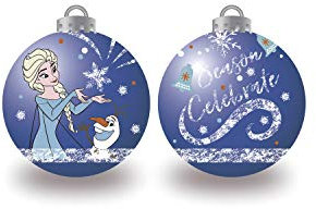 ARDITEX WD13416 Weihnachtskugeln, Polyvinylchlorid, Durchmesser 6 cm, 10 Stück, Frozen Ii, One Size