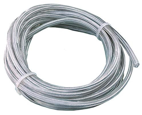 10m Lampenkabel Transparent 2 x 0,75mm² Litze | Isolierte Flachleitung für Pendelleuchten, Tischlampen, Kristallleuchten | 2G Stromkabel für Innenbereich