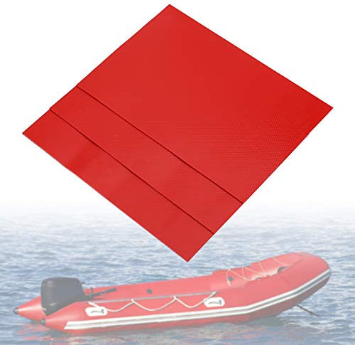 PVC Reparaturflicken, Reparaturset für Schlauchboot PVC, 3-Teiliges PVC Wasserdichtes Reparatur-Patcheset Set Flicken Schlauchboote Reparatur Patches, Flickzeug Boot Rot