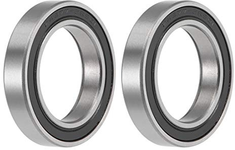 sourcing map 2Stk. MR24377-2RS Kugellager Rillenkugellager Kugellager Set 24x37x7mm Doppelt Abgeschirmt Chromstahl P0 Skateboard Bearings Skateboard Kugellager Mini Kugellager Bearings