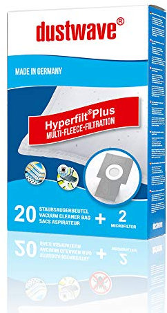 20x dustwave® Staubsaugerbeutel mehrlagiges Vlies für Bosch Siemens geeignet und kompatibel mit Swirl S71 / Markenfiltertüten - Made in Germany