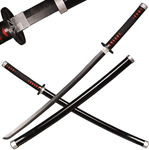 Sword Valley Holz Blade Anime Samurai Schwert, Demon Schwert 104 cm- Wooden Cosplay Schwert-Kamado Tanjirou