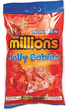 Millions Iron Brew Jelly Babies, 1 Pack, 200g