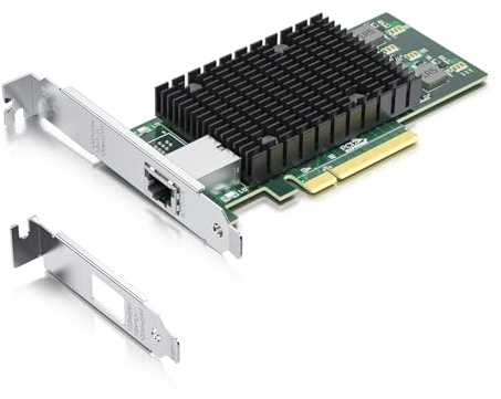 Scheda di rete PCI-E RJ45 da 10 GB, confronta con Intel X540-T1, con chip Intel X540-BT2, porte RJ45 singole, PCI Express X8, supporto adattatore di rete convergente Ethernet Windows/Linux/VMware