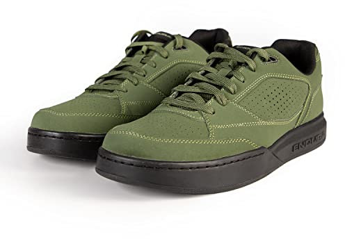 Endura Herren Hummvee Fahrradschuhe für Plattformpedale | Vielseitig | Bequem Radschuhe, Grün, 42