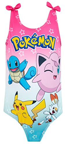 Pokémon Badeanzug für Mädchen Pikachu Schwimmanzug Rosa 146