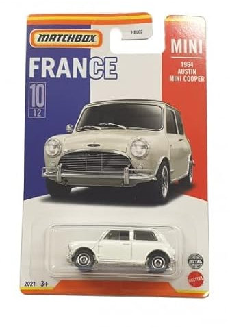 Matchbox Best of France 2021 Serie 1964 Austin Mini Cooper White 10/12 HBL11