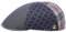 LIERYS Mervell Patchwork Flatcap - Blaue Mütze (54-61 cm) - Schirmmütze für Herren - Made in Italy - Frühjahr/Sommer blau S (54-55 cm)