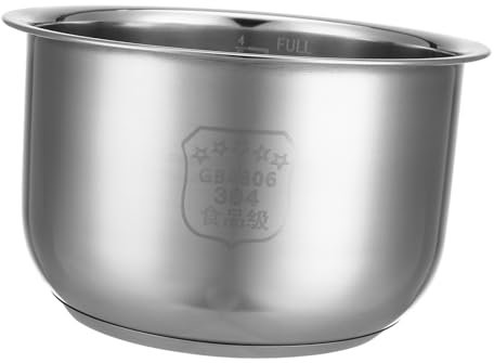 DOITOOL Olla Interior De Olla Eléctrica 2L Olla Arrocera De Acero Inoxidable Olla Interior Tanque Interior Revestimiento De Cocina Eléctrica Inserto De Piezas De Repuesto Para La Cocina
