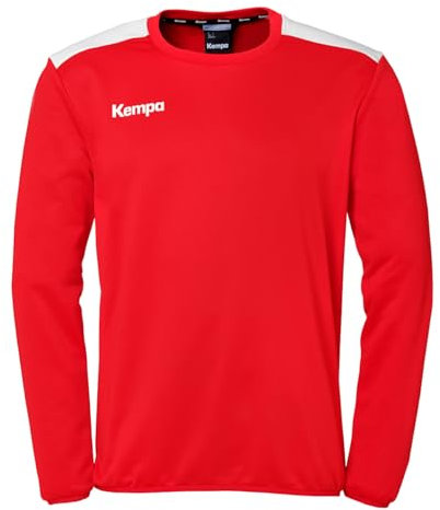 Kempa Unisex Emotion 27 Training Top Sweatshirt, Rot/Weiß, L EU
