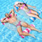2 PCS Hamac d'eau Gonflable, 4 in 1 Matelas Filet Piscine Gonflable, Hamac d’Eau Plage Portable Jouets de Piscine pour Adulte, Matelas Piscine pour Plage, Partie, Vacances