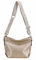 Damen Tasche Shopper Hobo Bags Crossbody Schultertasche Umhängetasche Handtasche Gürteltasche Crossover Kunst Leder Gold V1