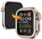 Wingle Schutzhülle aus Metall für Apple Watch 44 mm, Serie 6, 5, 4 SE, [Verwandeln Sie in Ultra Nahtlos] iWatch Rugged Bumper mit Rückabdeckung, Erhöhter Bildschirmschutz, Titan