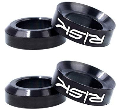 Xuanxi 2 Pairs Mountain Bike Bicycle For Titanium M6 Concave And Convex Washer Spacer For Disc Brake Caliper Group Mounting Bolts For Disc Brake Caliper