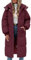 Vancavoo Abrigos de Acolchado para Mujer Chaqueta Larga con Capucha de Invierno Cálido y Elegante Coat Abrigo Largo Gruesa para Exteriores(Fucsia,M)