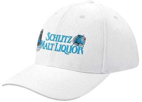 YOFAUOE Basecap Schlitz Malt Liquor Beer Design Baseball Kappe Pferd Hut Rave Anime Trucker Cap Frauen Caps Männer