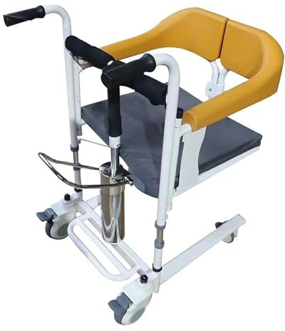 Hydraulischer Patientenlifter-Rollstuhl Patientenlifter Lift Stuhl Geteiltem Sitz Nachtkommode Höhenverstellbarer Mit Rückenlehne Für Senioren