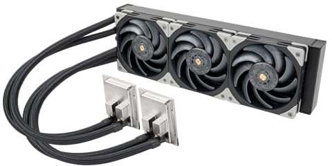 SilverStone Technology SST-XE360PDD, Advanced Triple 120 mm All-in-One Water Cooling with Dual Pumps and Dual CPU Blocks