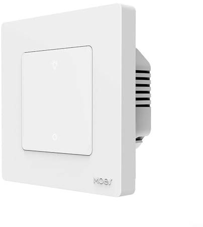 FUBESK Smart Dimmer Switch for Zigbee Light Dimming APP Work Home Dimmable Wireless Scheduled and Remote Control(white 1 Gang)