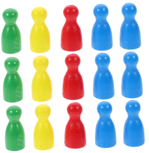 UPKOCH 40stücke Holz Schachfiguren Ersatzfiguren Für Schachspiel Spielfiguren Aus Holz Für Brettspiele