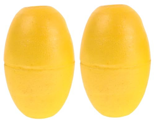 VICASKY 2 Stück Gelbe Schwimmkugeln Mit Seil Multifunktionale Bootsanleger-Kugeln Und Driftbremse Leicht Transportierbar Geeignet Für Kajaks Yachten Schlauchboote Und Angelzubehör