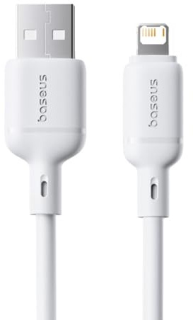 Câble Baseus Silky Series USB-A Lightning 2.4A 1m Blanc