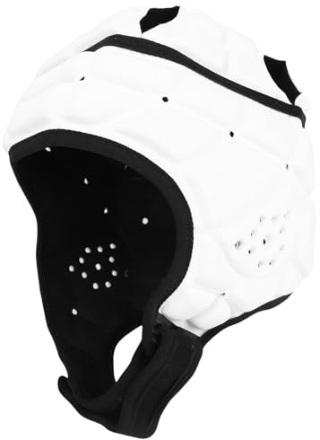 Syrisora Mjuk hjälm för ungdomar med dämpning i flera lager, rugbyhjälm, lätt design, perfekt för fotboll, cykling, orädd slagskydd (S)