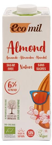 ECOMIL Lait d'amande nature sans sucres 1L Bio -