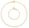 ALEXCRAFT Gliederkette Ankerkette Edelstahl Lange Hammer Flachkette Gold Halskette mit Verstellbarem Hakenverschluss für DIY Schmuckherstellung