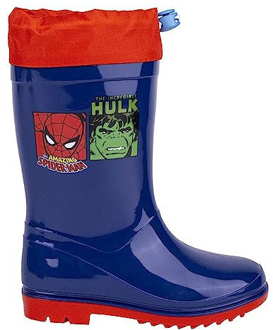 Marvel Stivali Pioggia PVC Blue, Gomma, Multicolore, Taglia Unica