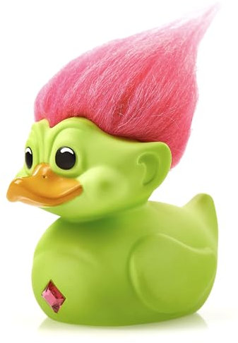 TUBBZ Erstausgabe Grüner Troll Sammler-Vinyl-Gummiente Figur - Offizielle Good Luck Trolls Merchandise - Kinderfernsehen, Filme & Videospiele