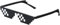 FHYFGFY Coole Thug Life Brille, schwarz, 8 Bit Pixel, lustige Sonnenbrille, Unterhaltung, Unisex, Foto-Requisiten, Sonnenbrille, Partyzubehör, Brille