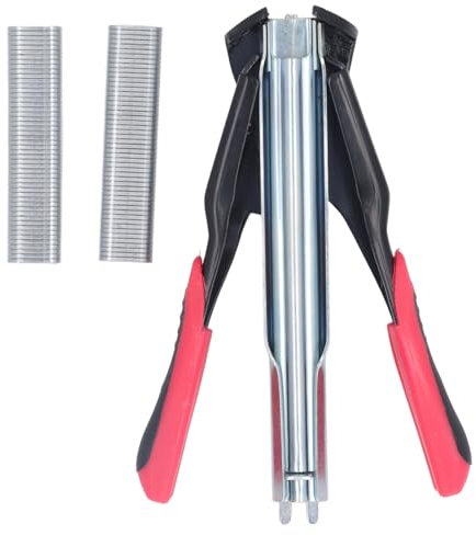 Ring Pliers Kit Fencing Manual Plier Staple Gun, Labor Saving Pig Ring Pliers Kit for Fencing, Car Cushions; Tie Chicken, Pet Cage
