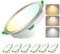 Jaenmsa Led Spots 230V, Einbaustrahler Led, 12W 125-135mm EinbauØ，IP44, Dimmbar，Led Deckenspots Flach Warmweiß 3000K Neutralweiß 4000K Kaltweiß 6500K für Badezimmer, Küche, Wohnzimmer,6er Set