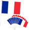 YAAVAAW 10 pièces Mini Drapeau à La Main de France,Petit Drapeaux France Personnalisable Mat,avec Tiges en Plastique,pour Oktoberfest Événements Sportifs,Décoratifs d'extérieur,Fête