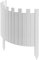 Floranica Bordo Aiuole Flessibile 100 cm x 40 cm Bianco Bordura per Giardino Recinzione per Giardino Bordino da Giardino Arrotolabile Staccionata in Legno