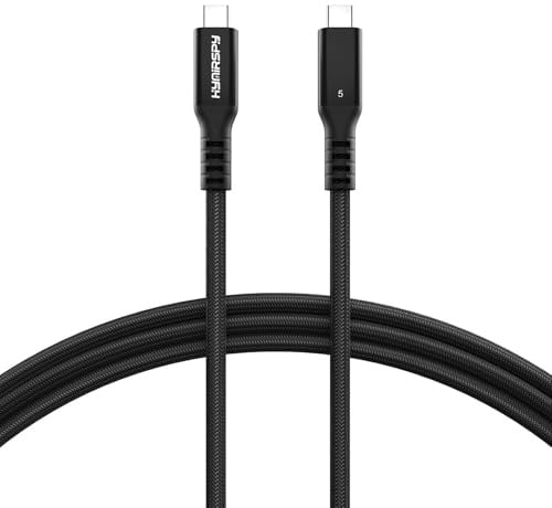 HYairspy Thunderbolt 5 Kabel 2m USB C auf C 80Gbps Transfer 120Gbps Video Bandbreite 240W PD3.1 Schnellladung für MacBook Pro M4 Pro Max iPhone 17 16 15 iPad Pro 8K 4K PSSD eGPU Galaxy S25 S24