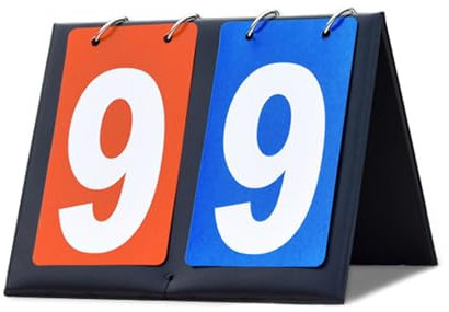 Vynetra Tischzähler für Tischtennis, Sport, Punktezähler, leicht zu drehen, für Tischtennis, Basketball, Fußball