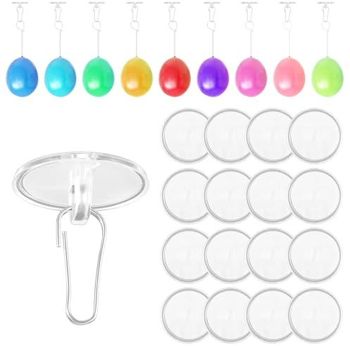 CIATBYYJ 100 Stück Deckenhaken Selbstklebend,Haken Decke ohne Bohren,Transparent Klebehaken Decke,Deckenhaken zum Aufhängen für Feste, Hochzeiten, Geburtstagsfeiern, Weihnachten