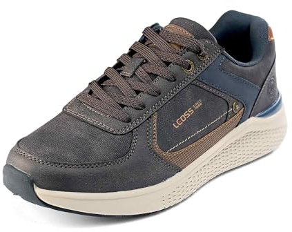 LEOSS ORIGINAL Scarpe da Ginnastica Uomo Scarpe Running Uomo Resistenti Stabili Flessibili Versatili Facili da Pulire (Marrone, 41 EU, MLE255067-13)