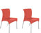 resol Moon Stuhl, Kunststoff, rot, 58,50x50x80,50 cm