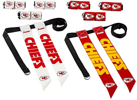 Franklin Sports NFL Flag Football Sets - NFL Team Flag Football Belts and Flags - Flag Football Equipment for Kids and Adults